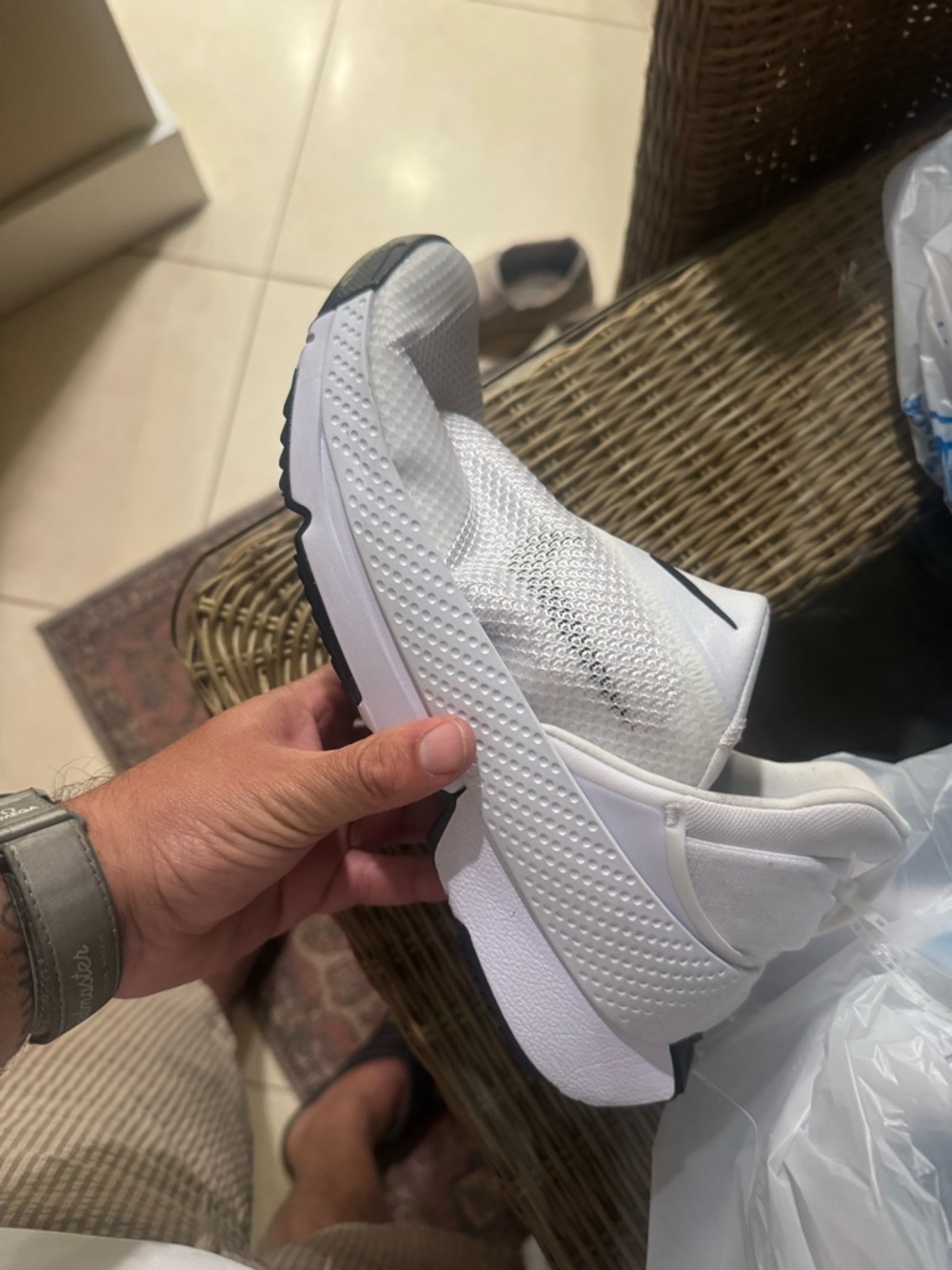 Nike White Go FlyEase